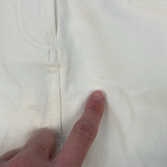 NWT Derek Lam 10 Crosby Tove Embossed Button Mini Skirt Soft White Sz 8 - Picture 15 of 15